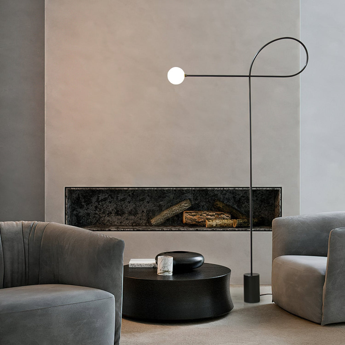 Zanoril sculpturale vloerlamp