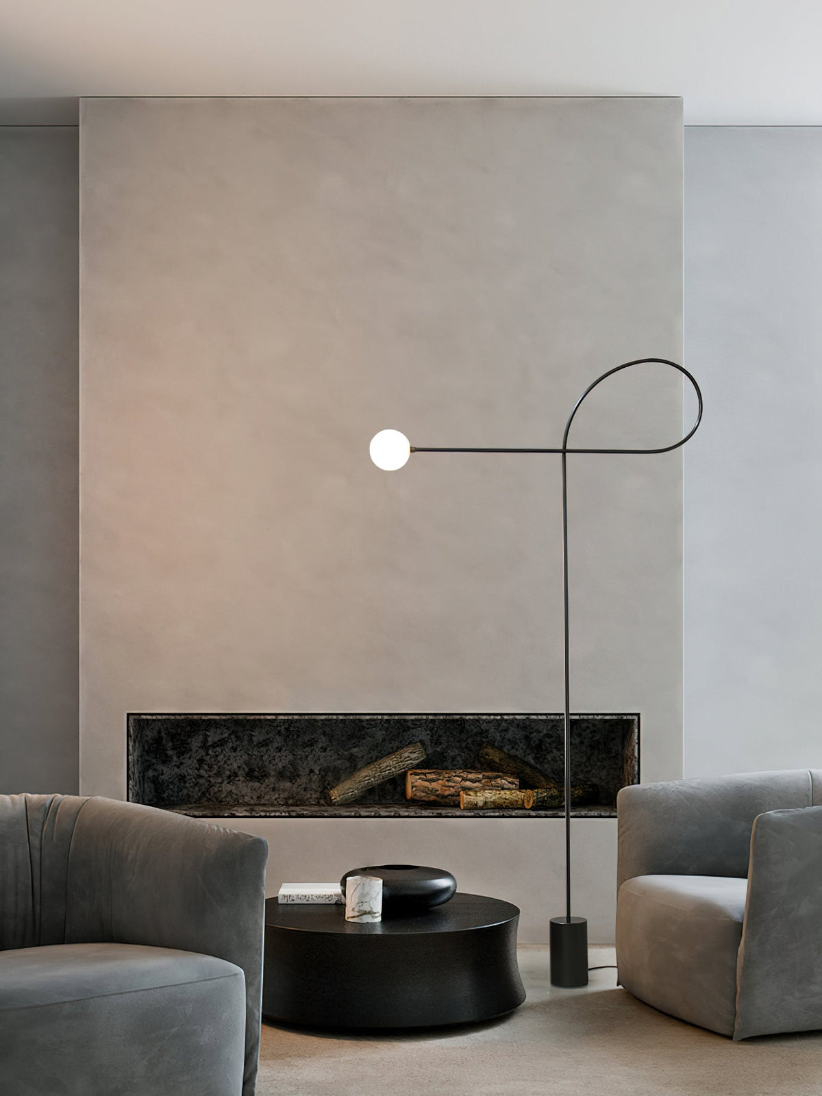 Zanoril sculpturale vloerlamp