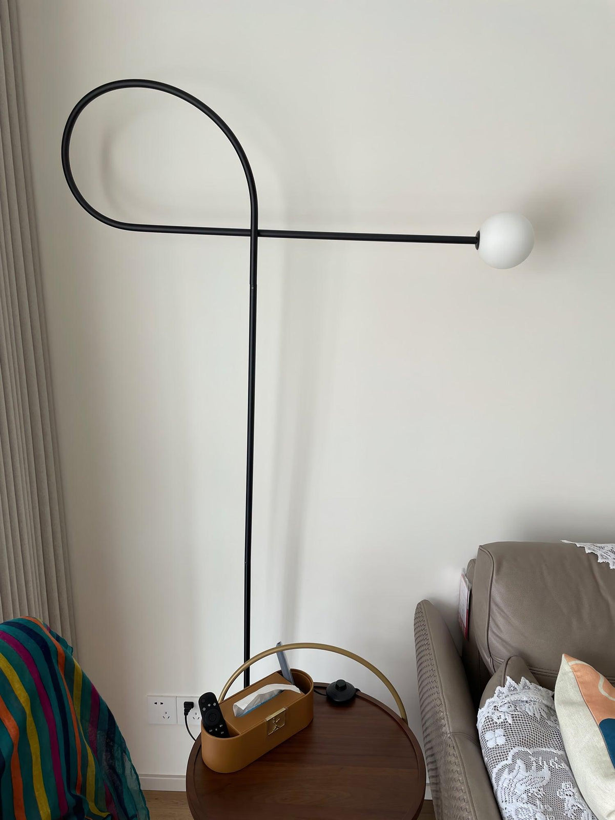 Zanoril sculpturale vloerlamp