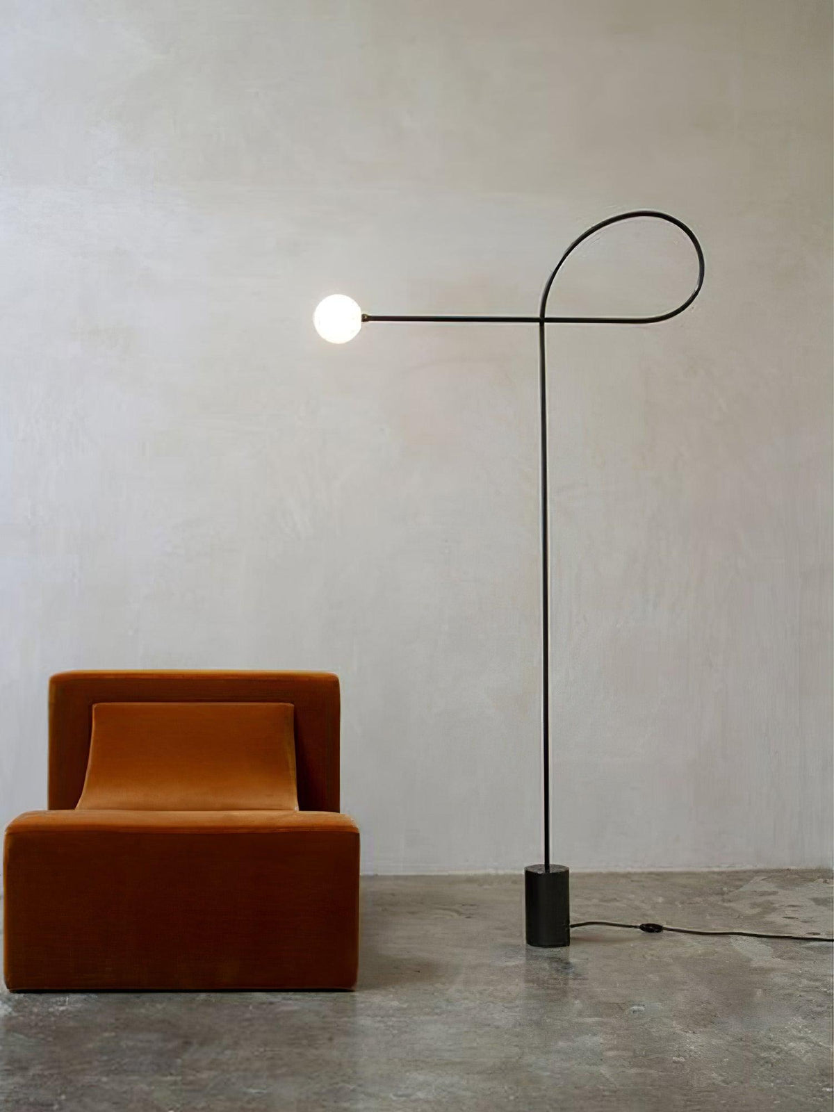 Zanoril sculpturale vloerlamp