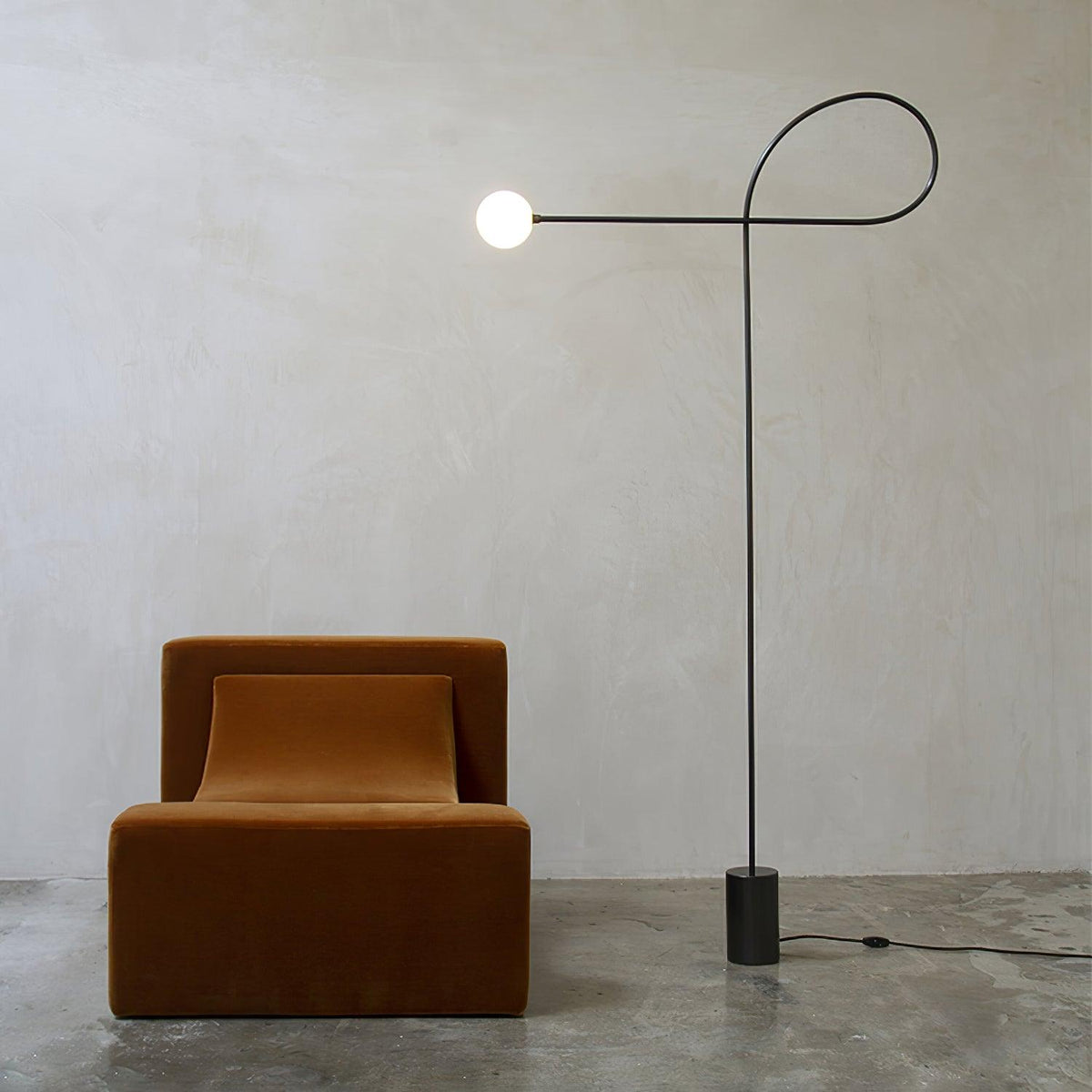Zanoril sculpturale vloerlamp