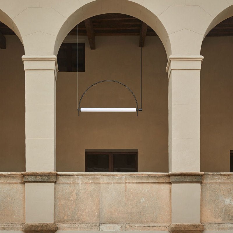 Arched kroonluchter met lineaire LED
