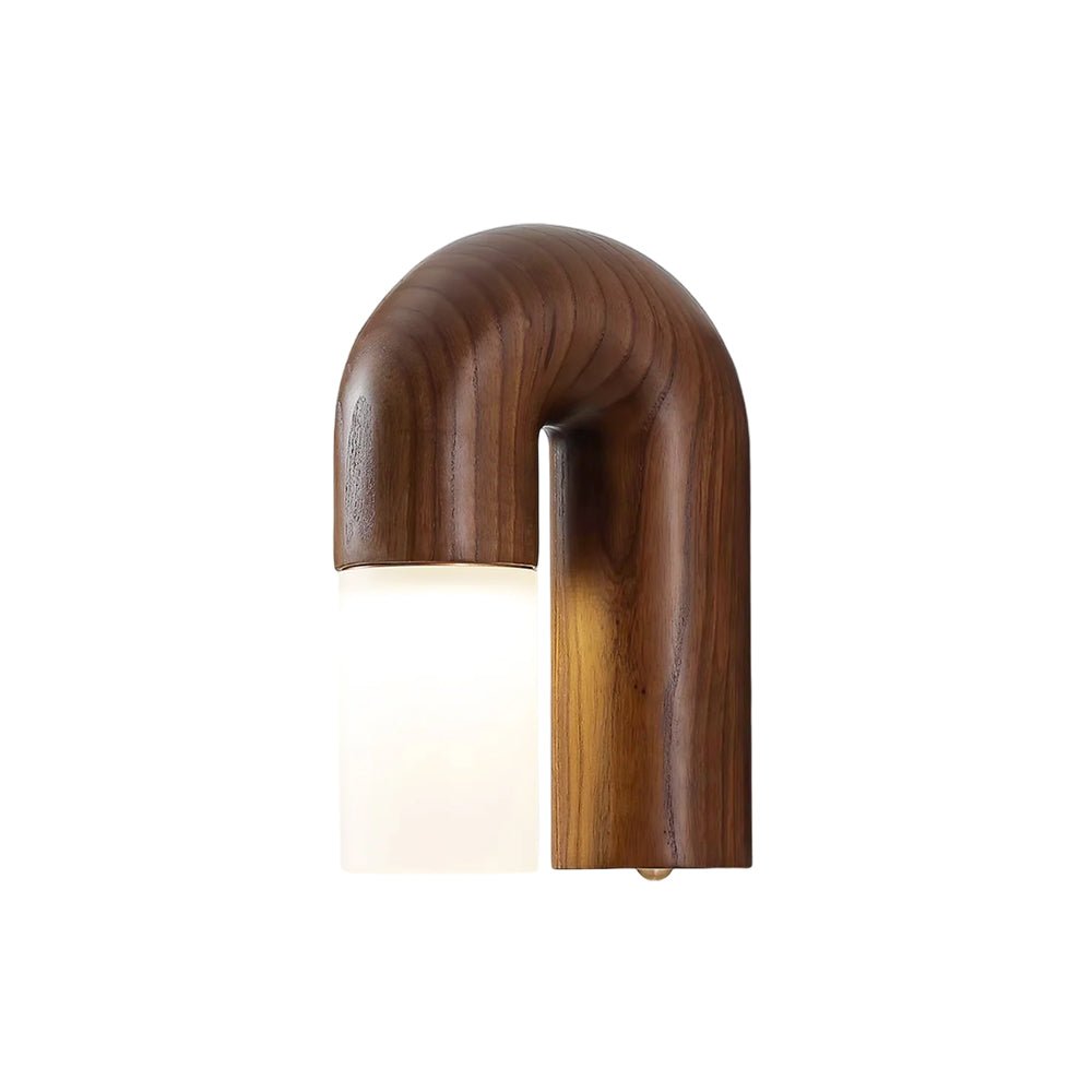 King Moderne minimalistische wandlamp van hout