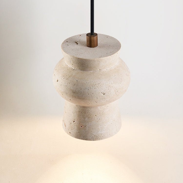 Dynt Timeless hanglamp van geel travertin