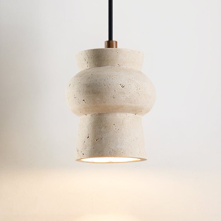 Dynt Timeless hanglamp van geel travertin