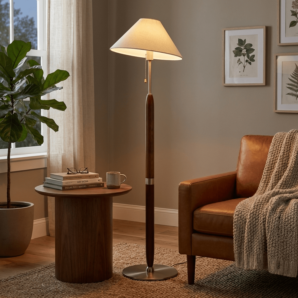 Rinanelle Houten vloerlamp