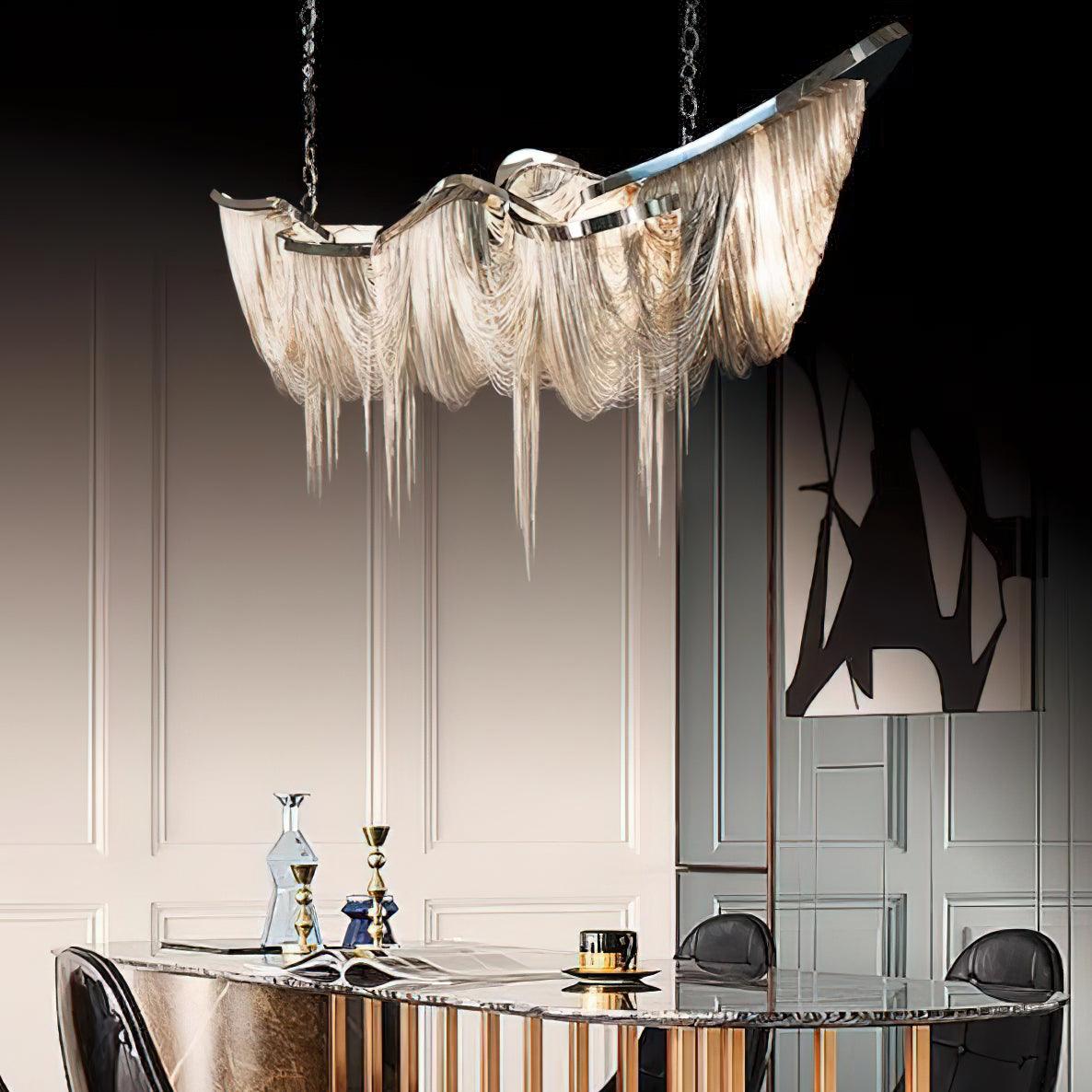 Soleraria Kroonluchter Tassel Goudkleurige Afwerking