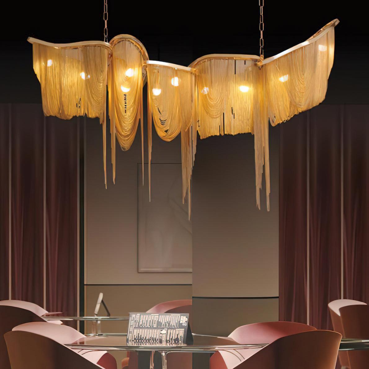 Soleraria Kroonluchter Tassel Goudkleurige Afwerking