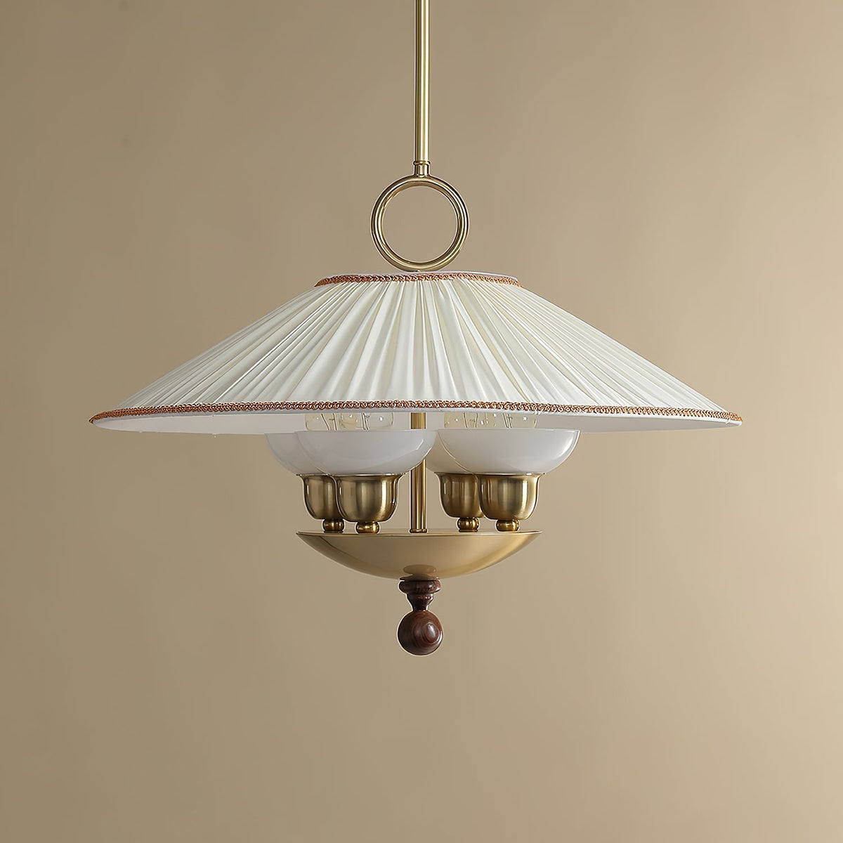 Umbera hanglamp met geplooide kap