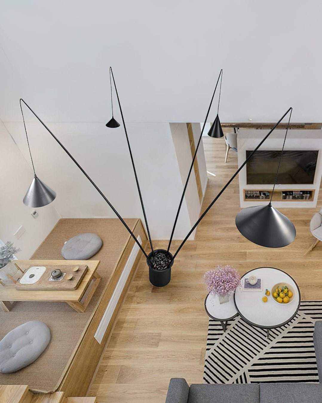 Canorara Multi-Arm Zwart vloerlamp