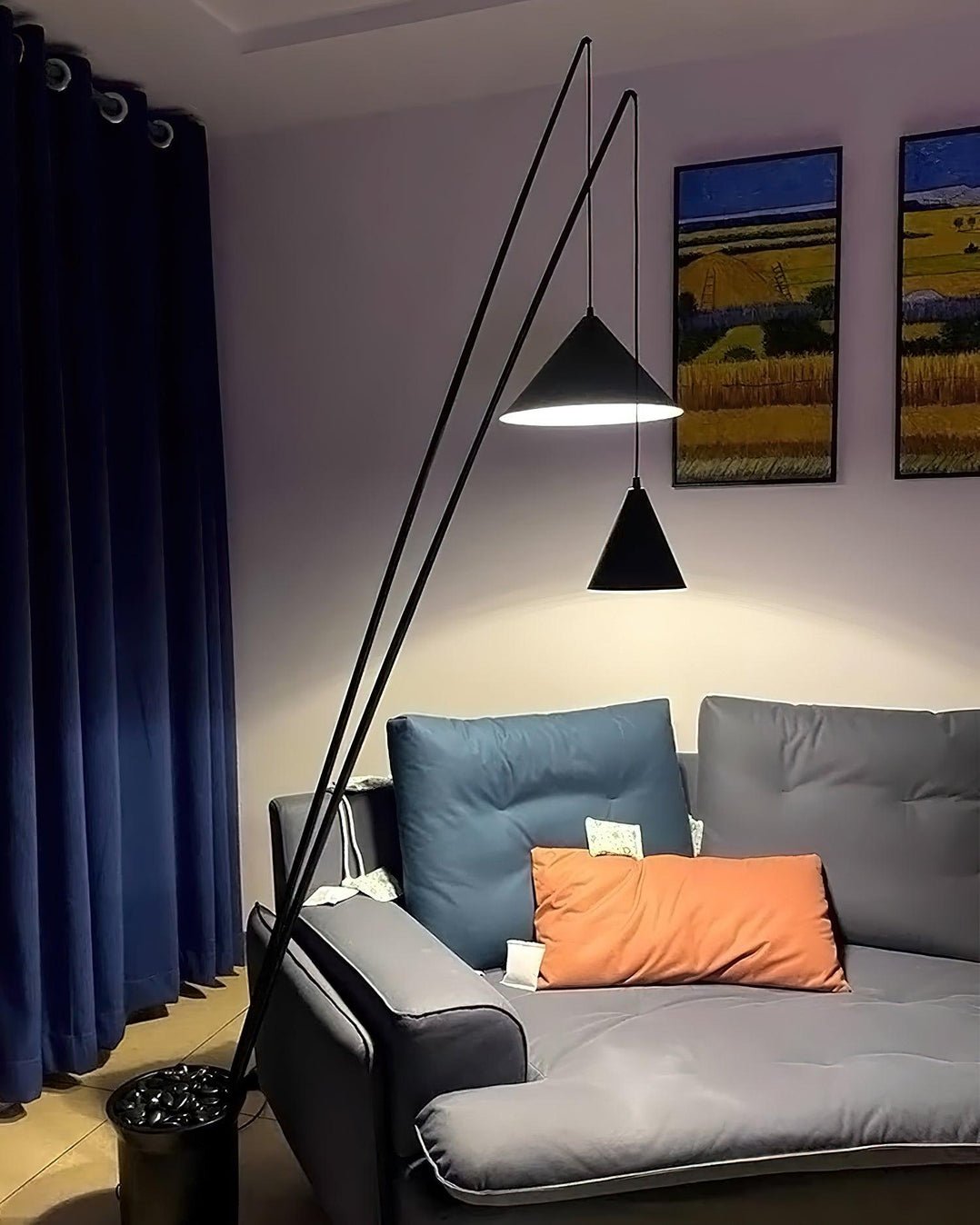 Canorara Multi-Arm Zwart vloerlamp