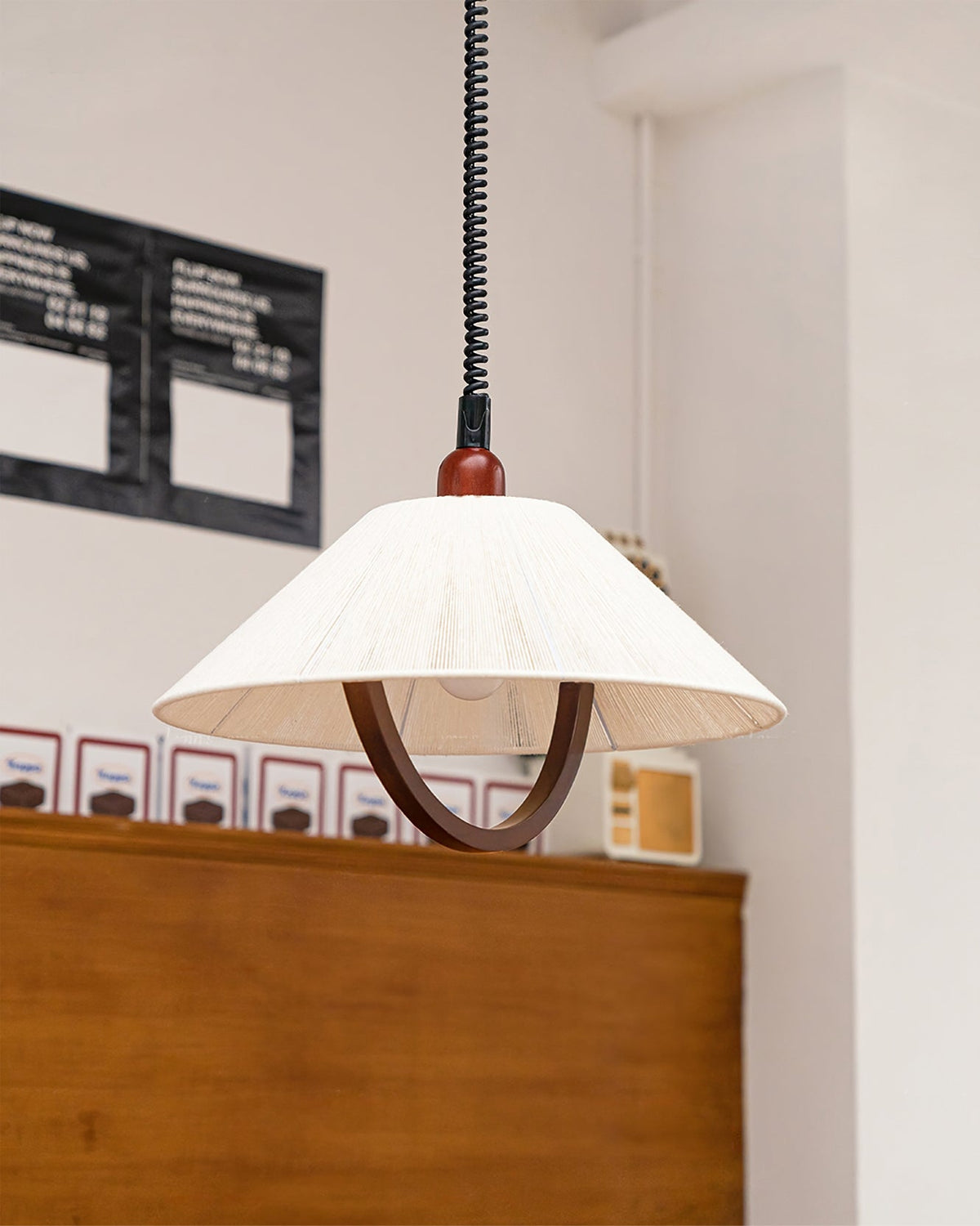 Syraeen Premium Noordse kunst houten hanglamp