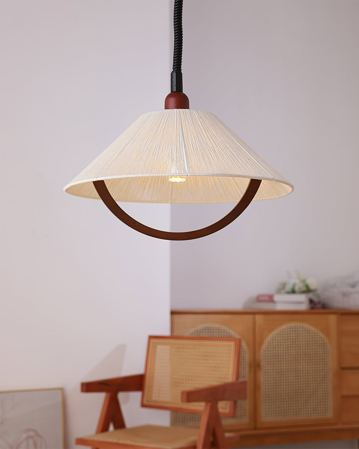 Syraeen Premium Noordse kunst houten hanglamp
