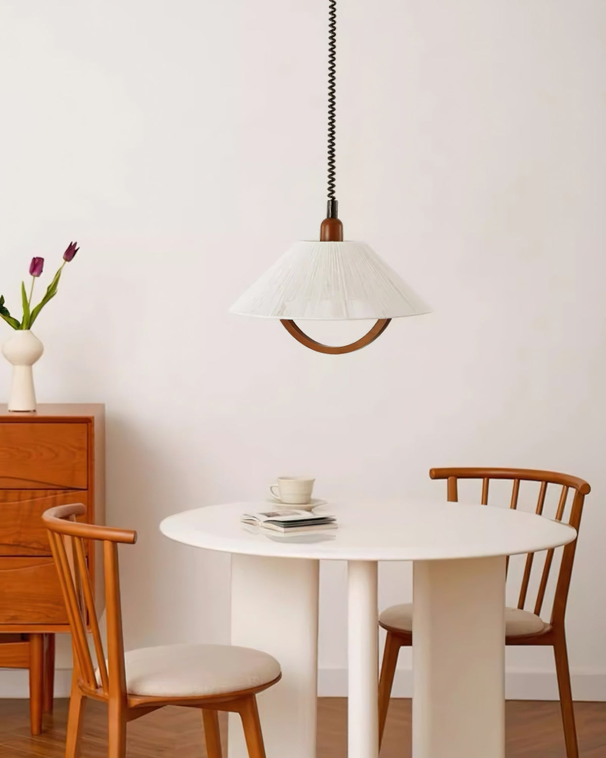Syraeen Premium Noordse kunst houten hanglamp