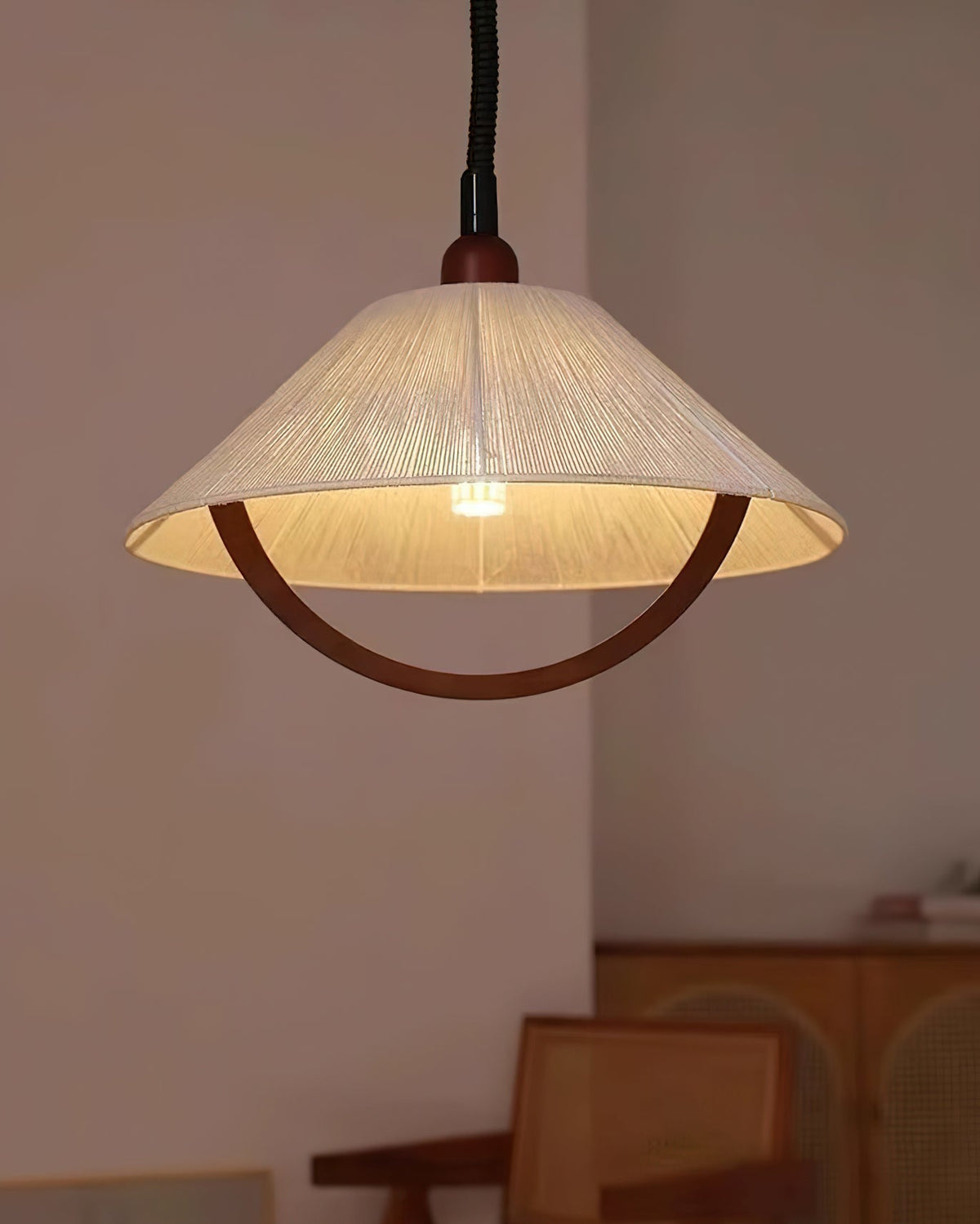Syraeen Premium Noordse kunst houten hanglamp