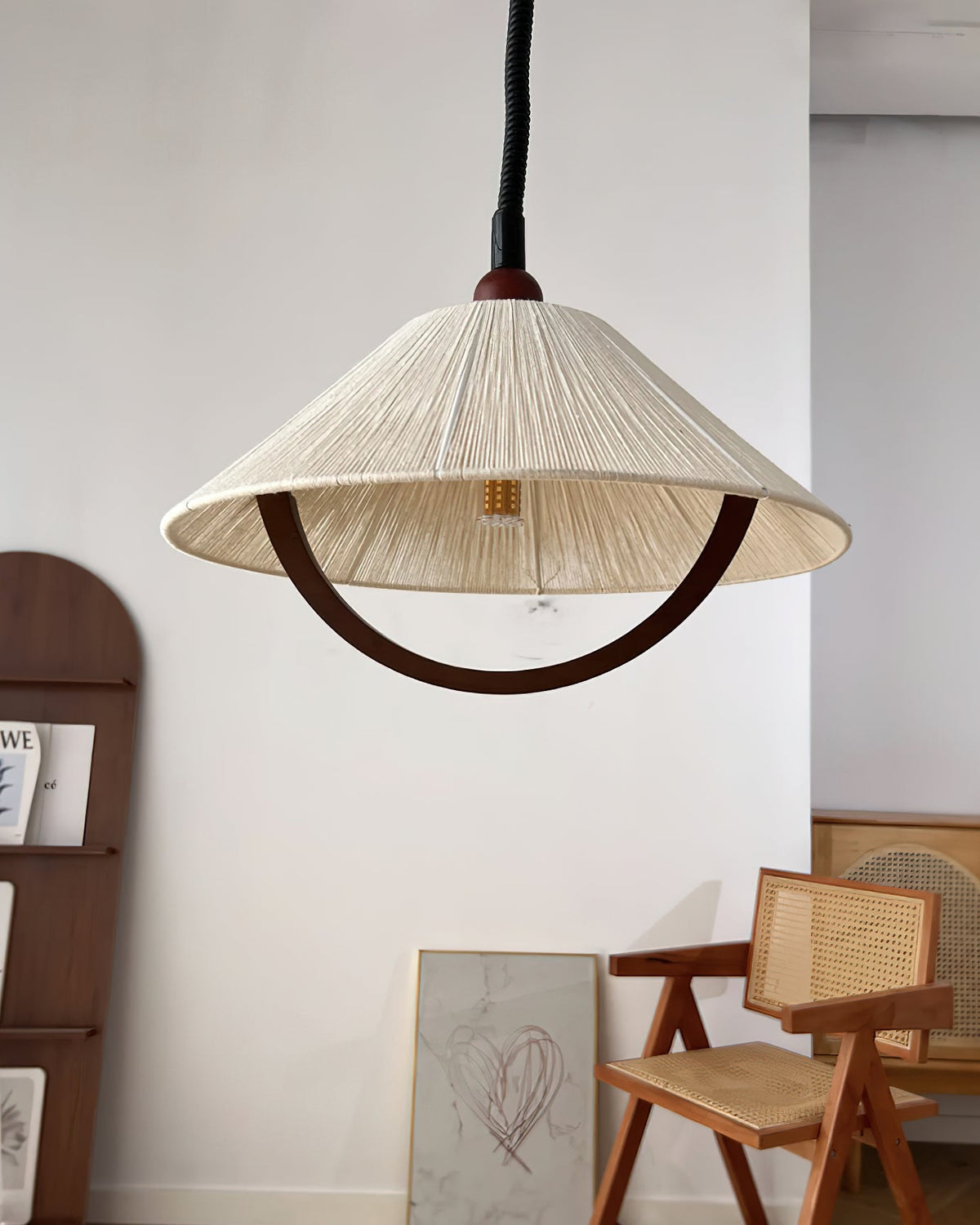 Syraeen Premium Noordse kunst houten hanglamp
