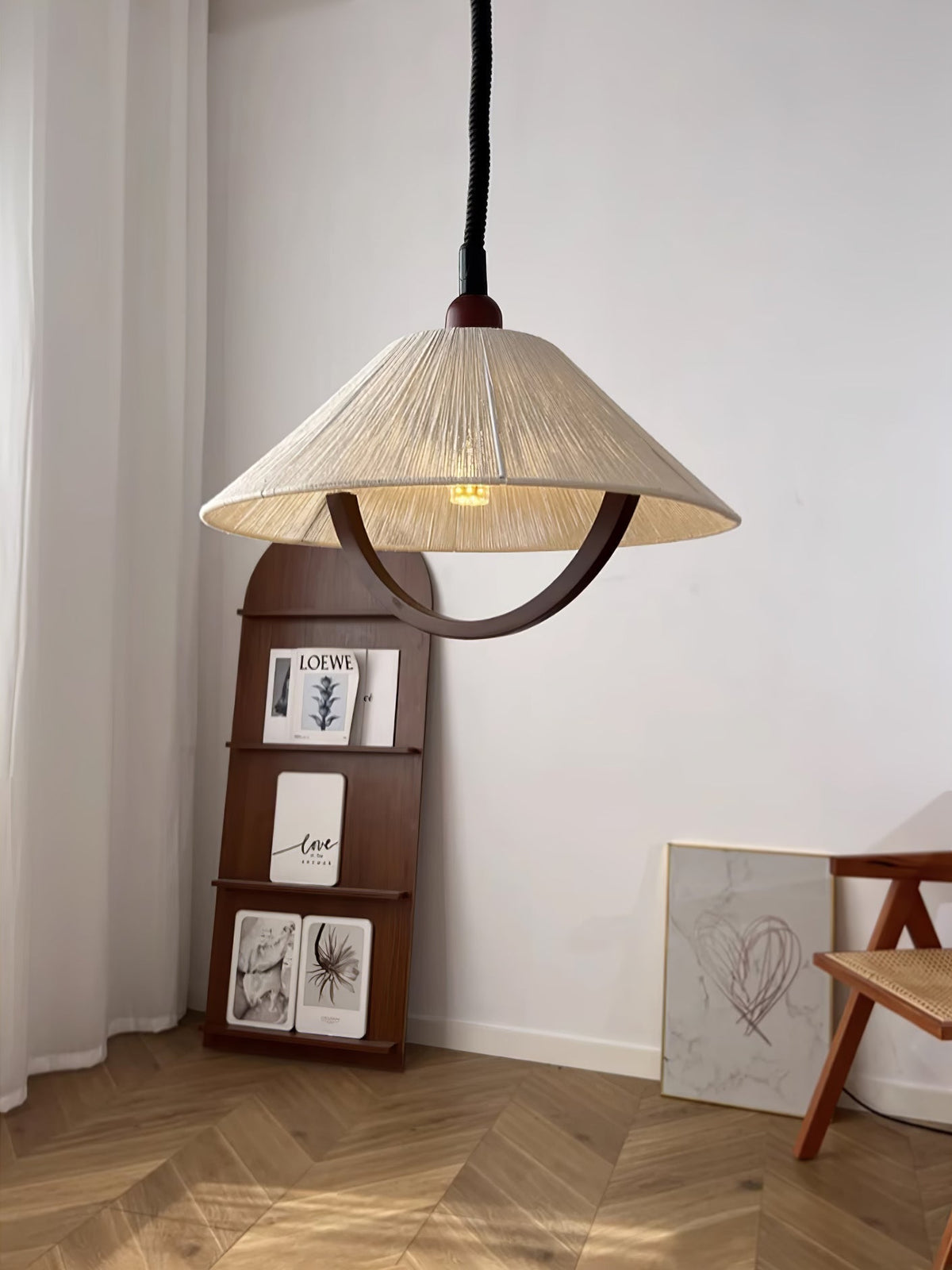 Syraeen Premium Noordse kunst houten hanglamp