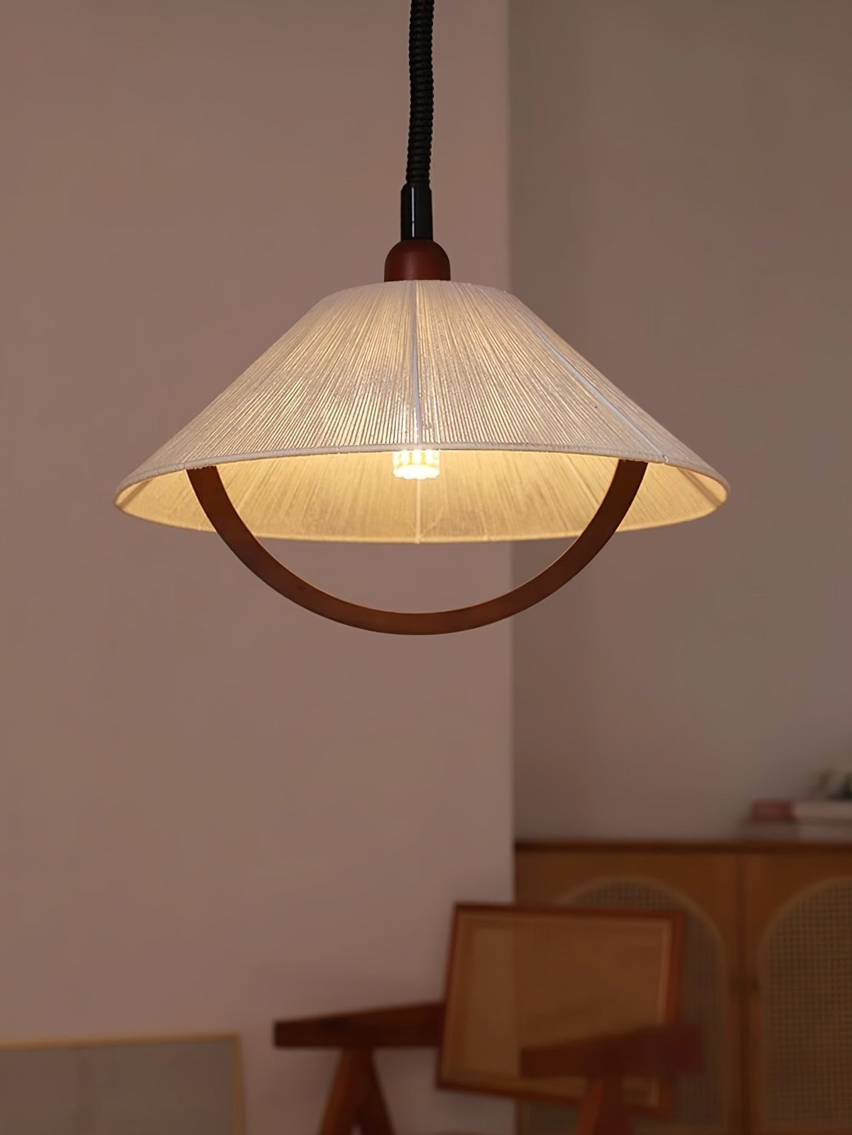 Syraeen Premium Noordse kunst houten hanglamp