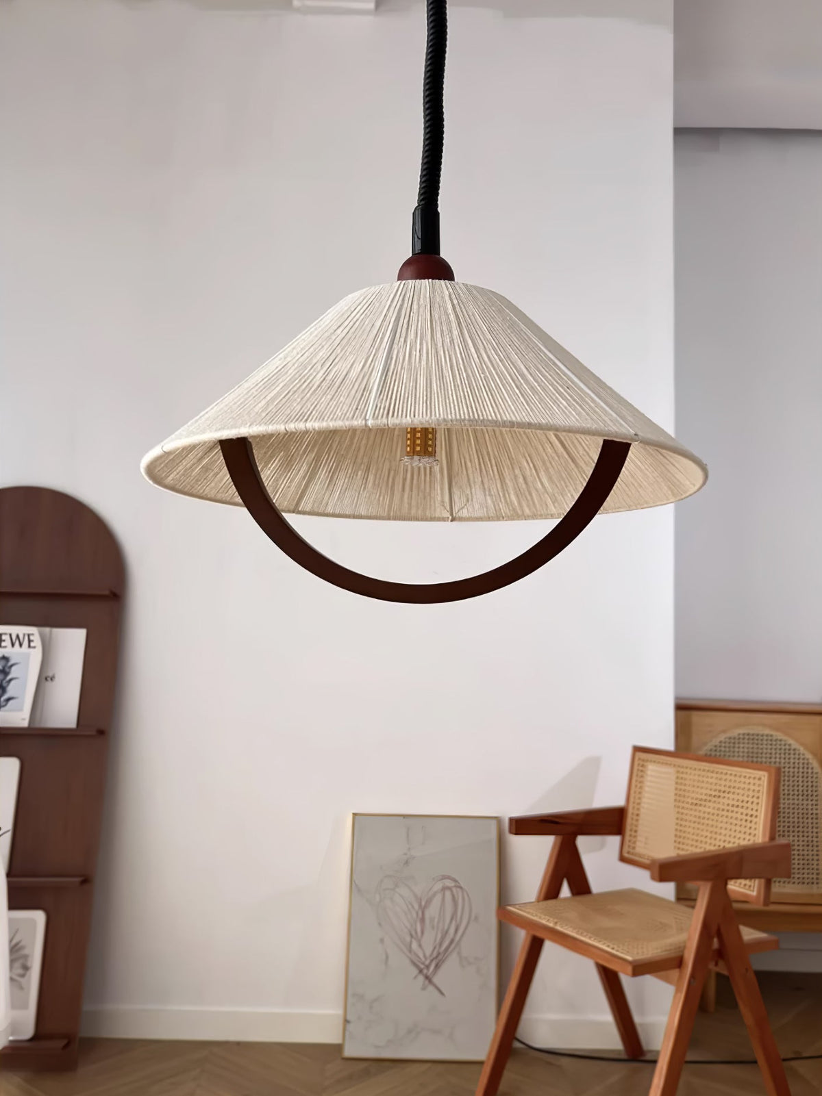 Syraeen Premium Noordse kunst houten hanglamp