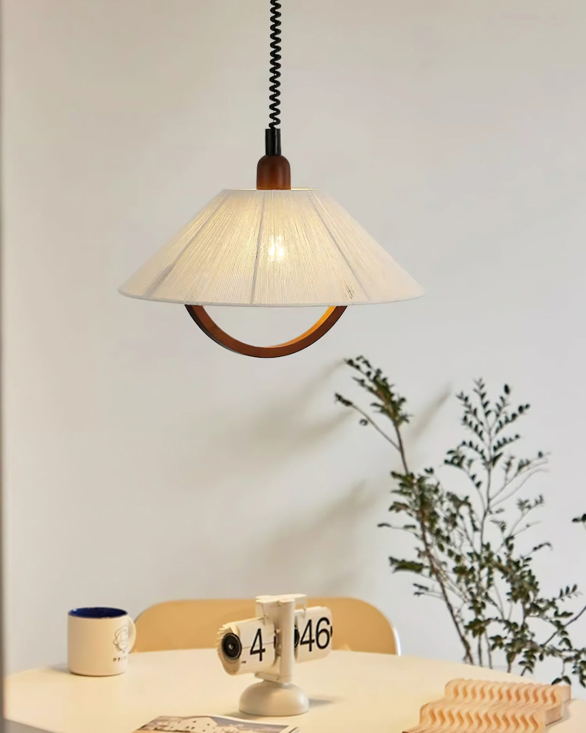 Syraeen Premium Noordse kunst houten hanglamp