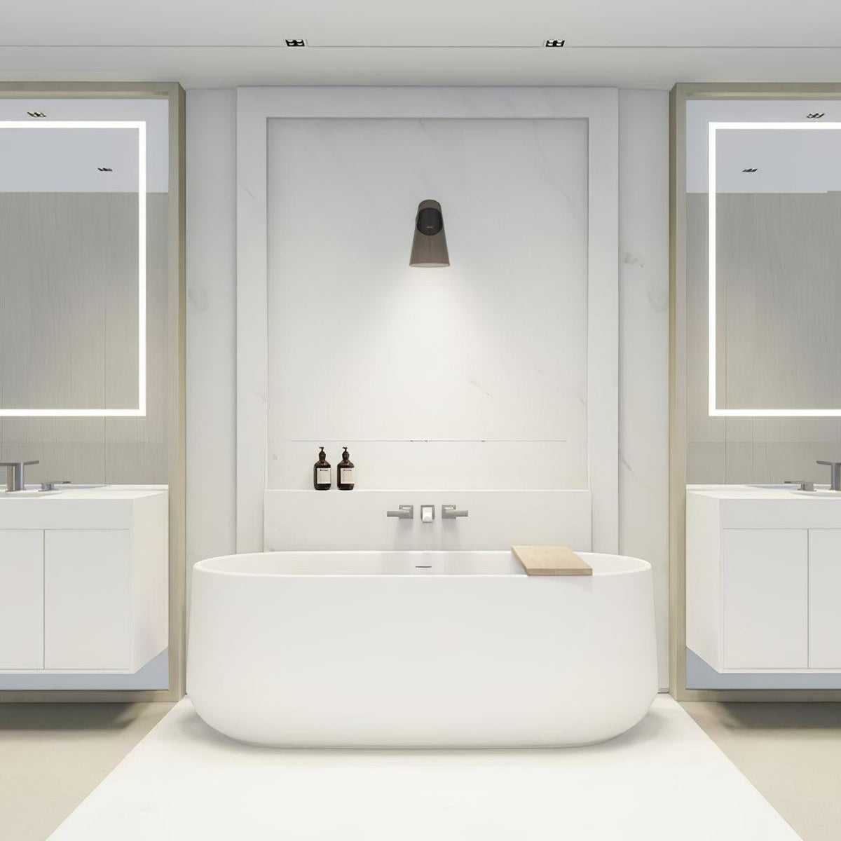 Velivira conische glazen wandlamp