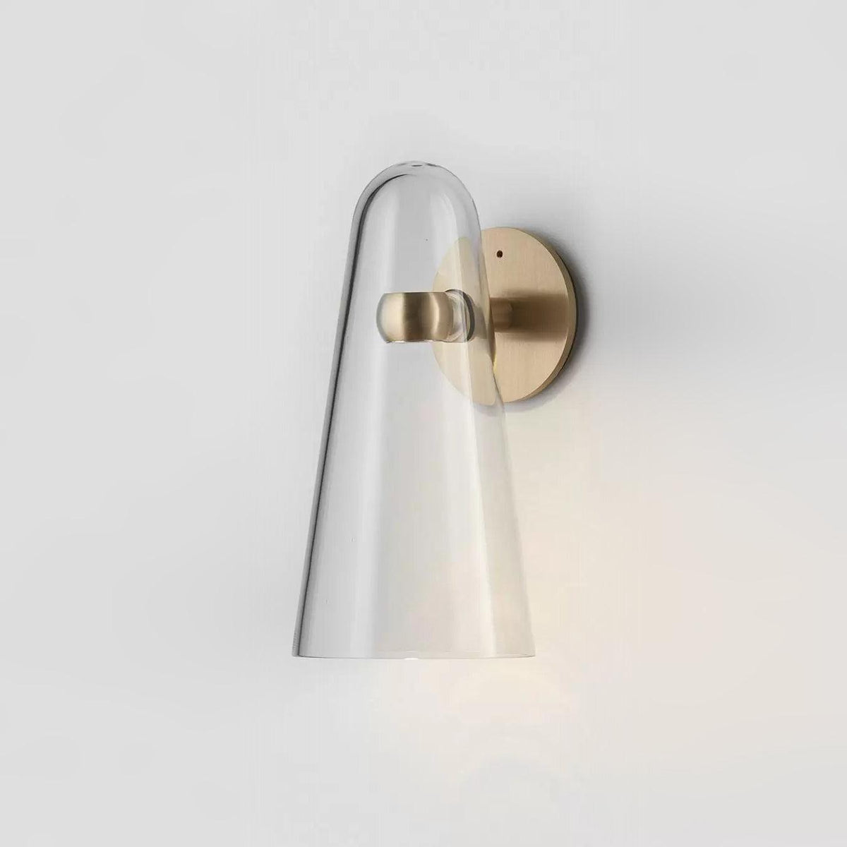 Velivira conische glazen wandlamp