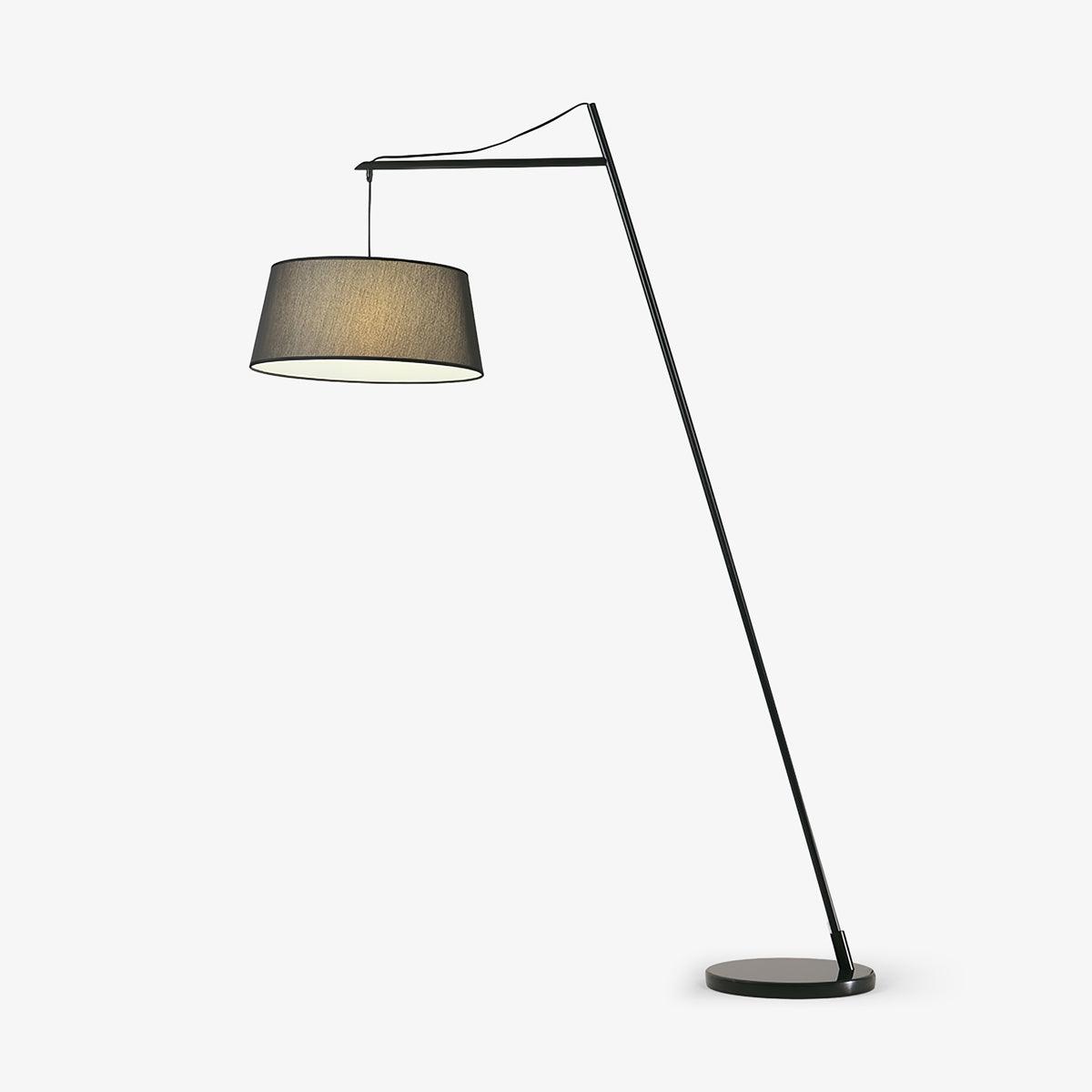 Votalyra moderne vloerlamp met stoffen kap