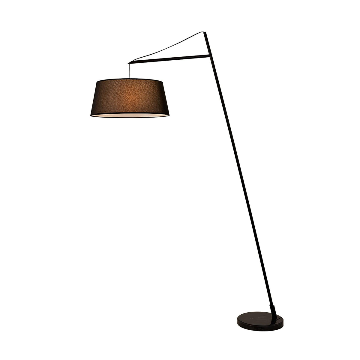 Votalyra moderne vloerlamp met stoffen kap