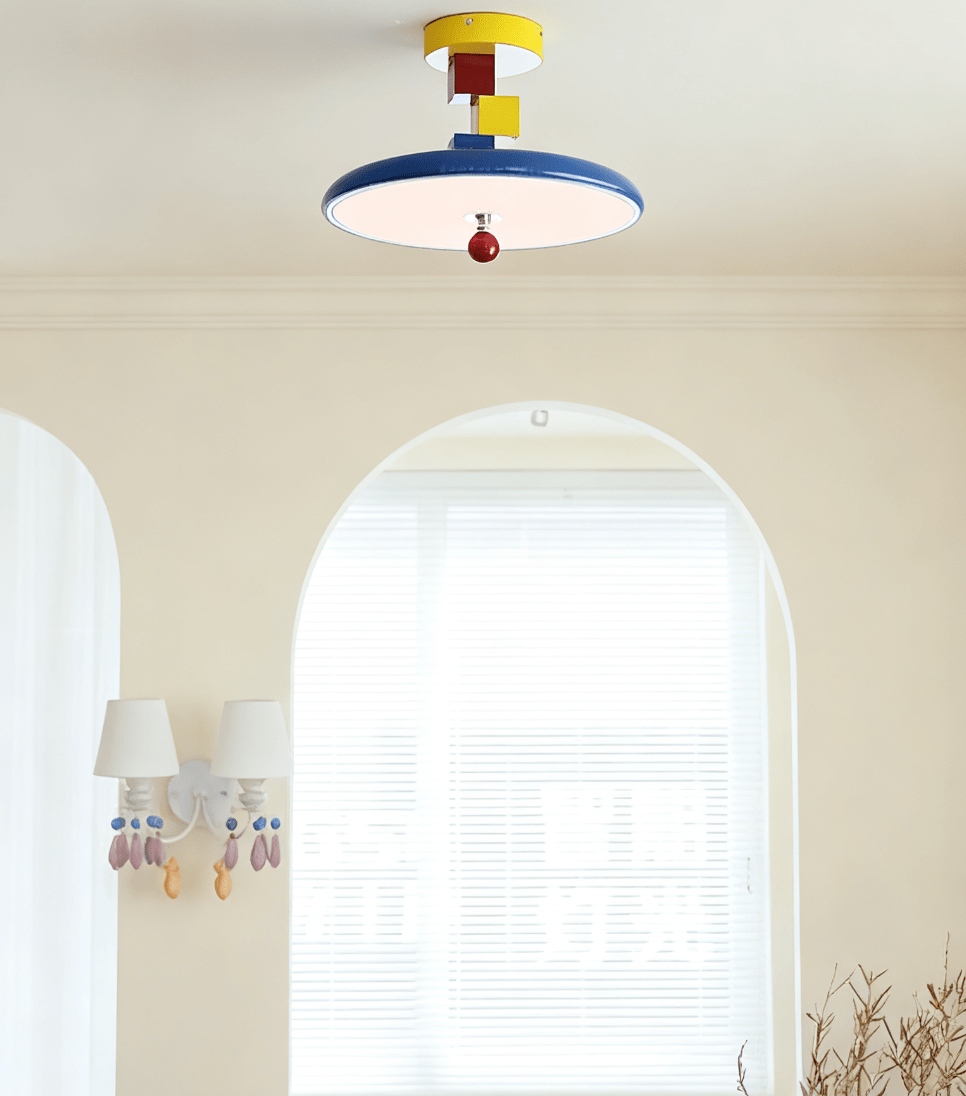 Yvor plafondlamp met geometrisch blok