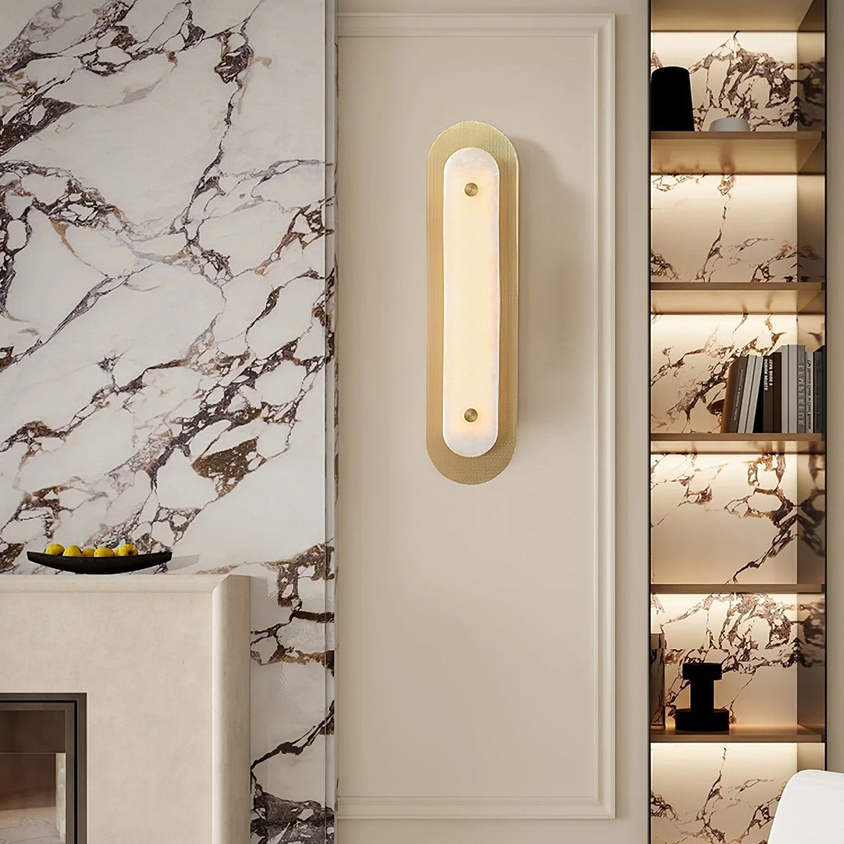 Celaeeth Oval albasten wandlamp