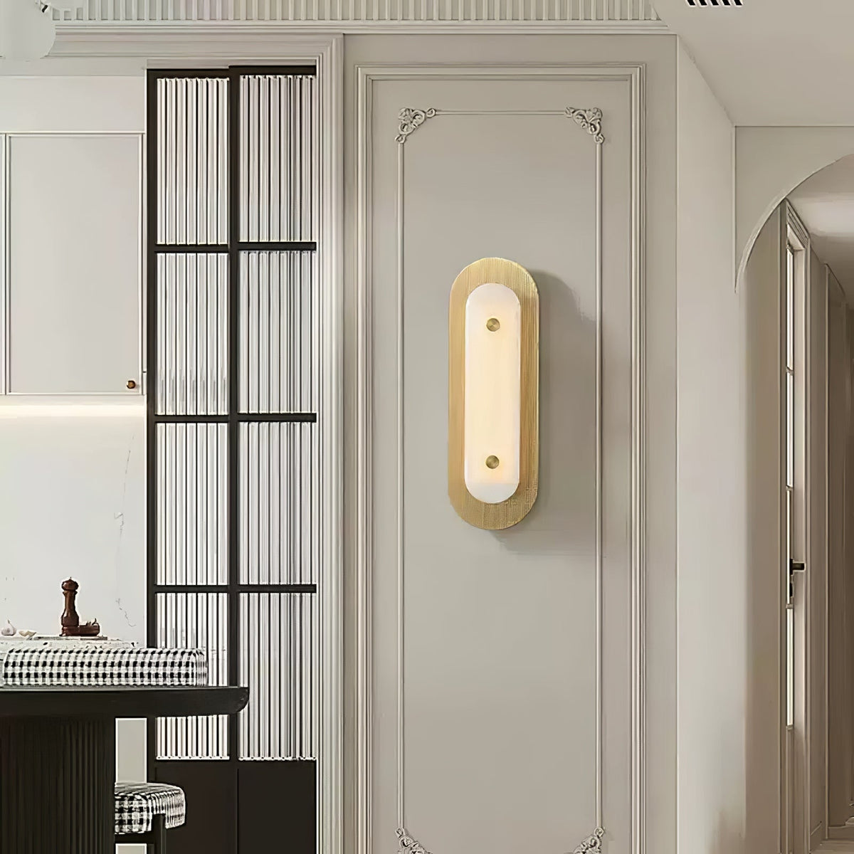 Celaeeth Oval albasten wandlamp
