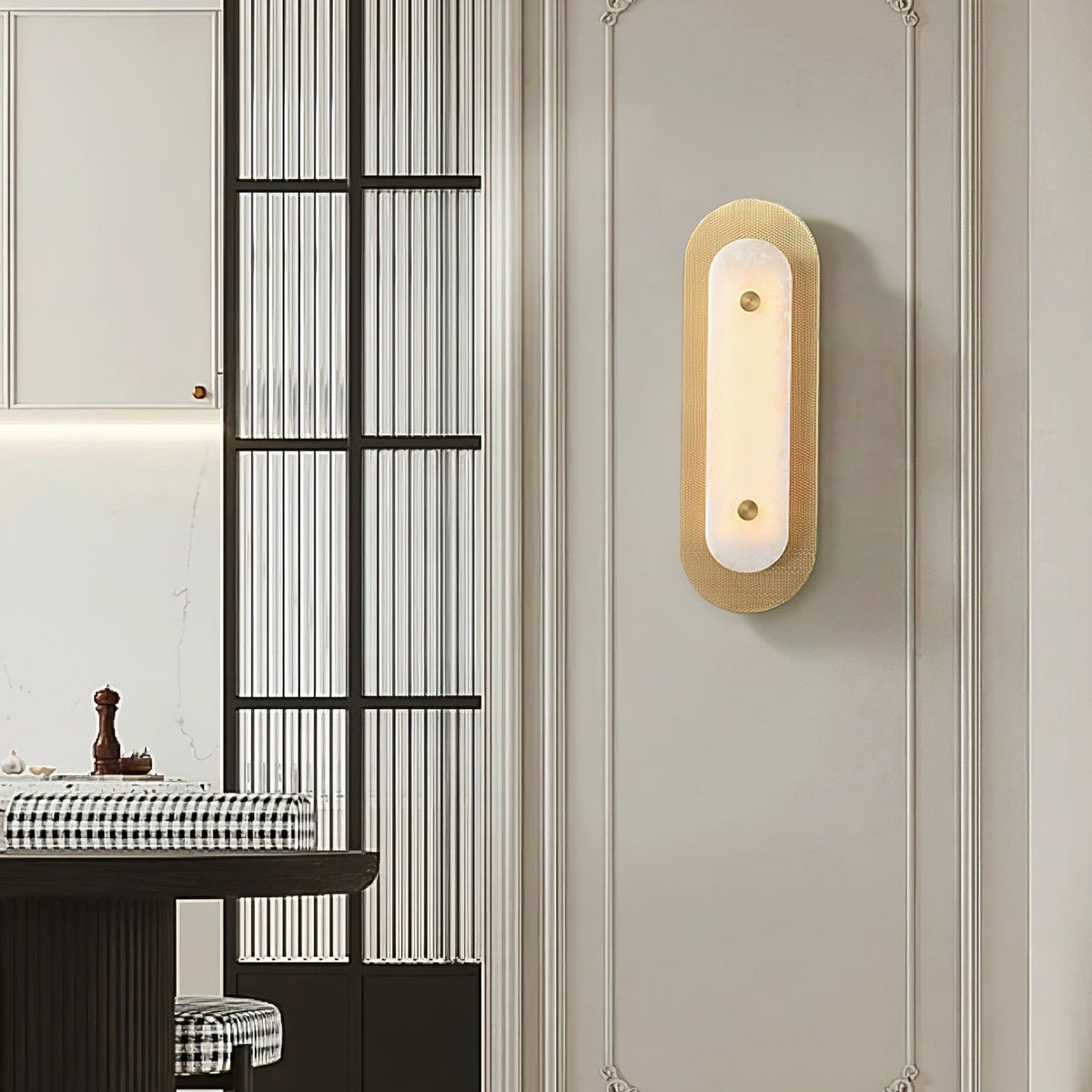 Celaeeth Oval albasten wandlamp