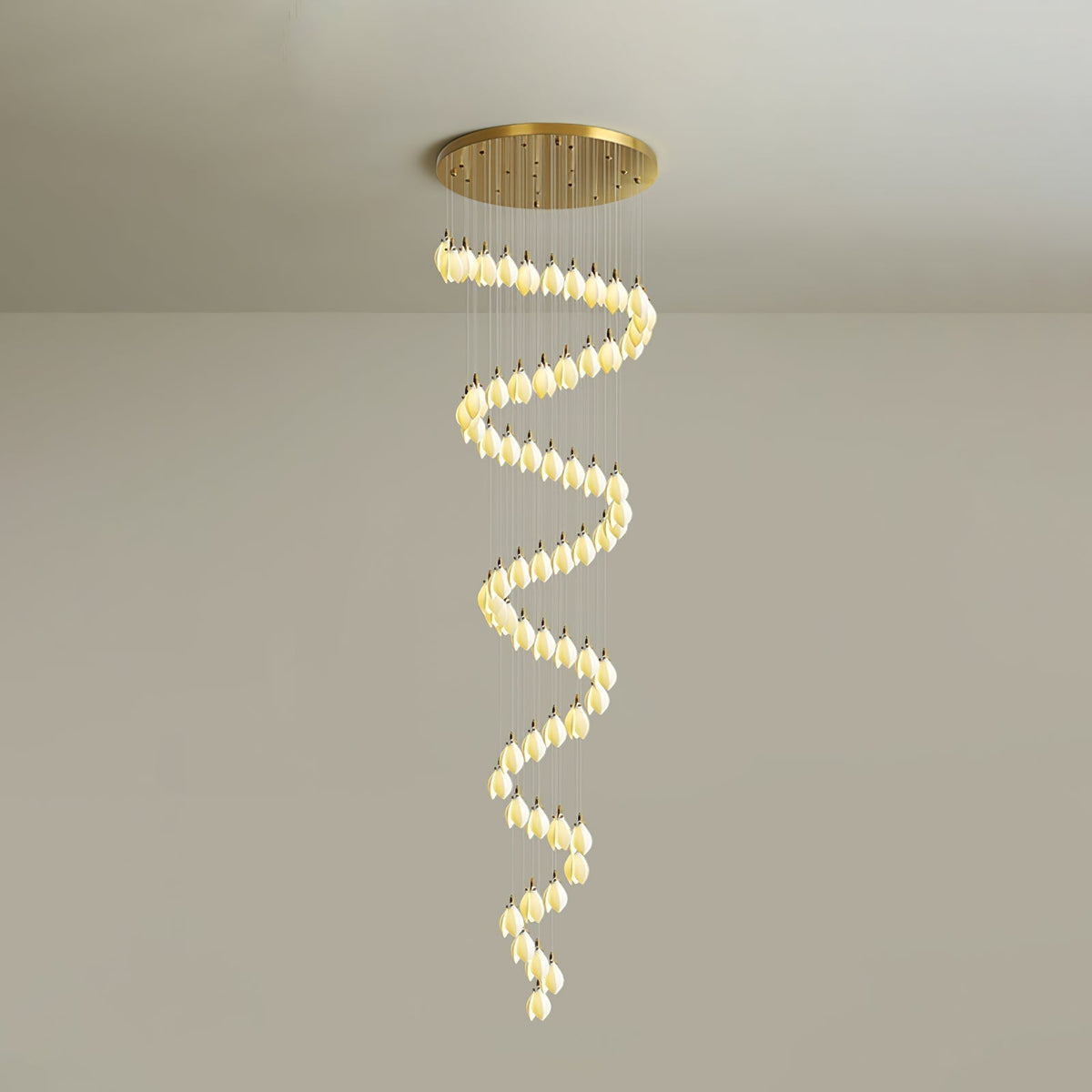 Caphayra Floral keramische messing Kroonluchter
