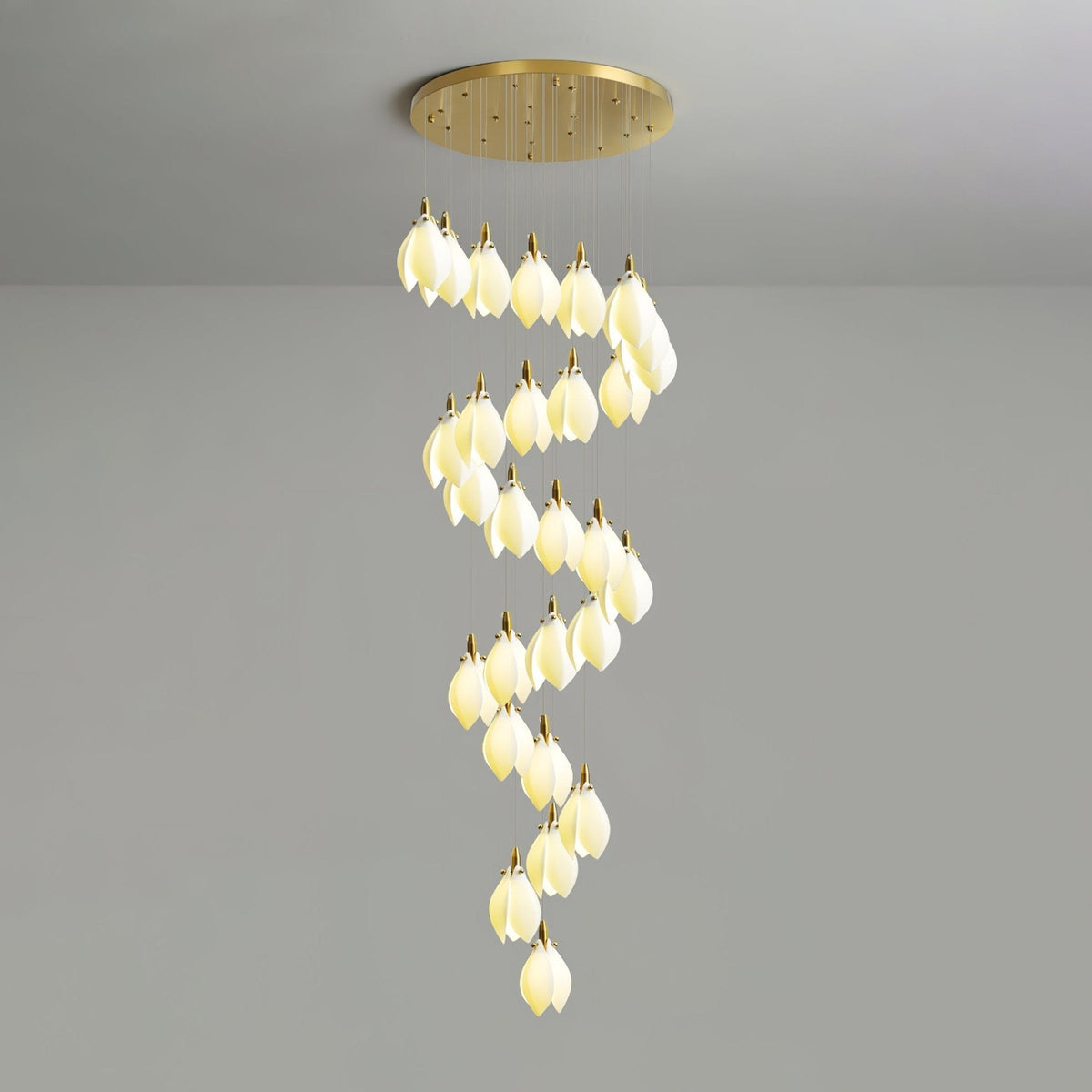Caphayra Floral keramische messing Kroonluchter