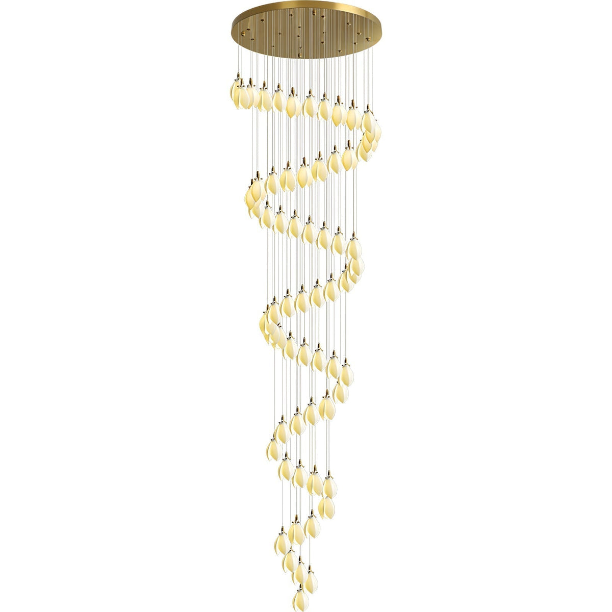 Caphayra Floral keramische messing Kroonluchter