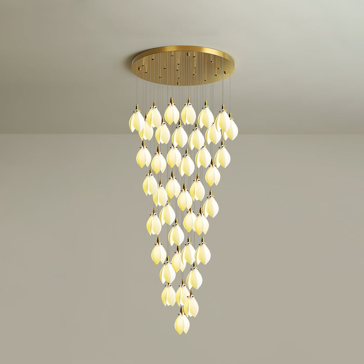 Caphayra Floral keramische messing Kroonluchter
