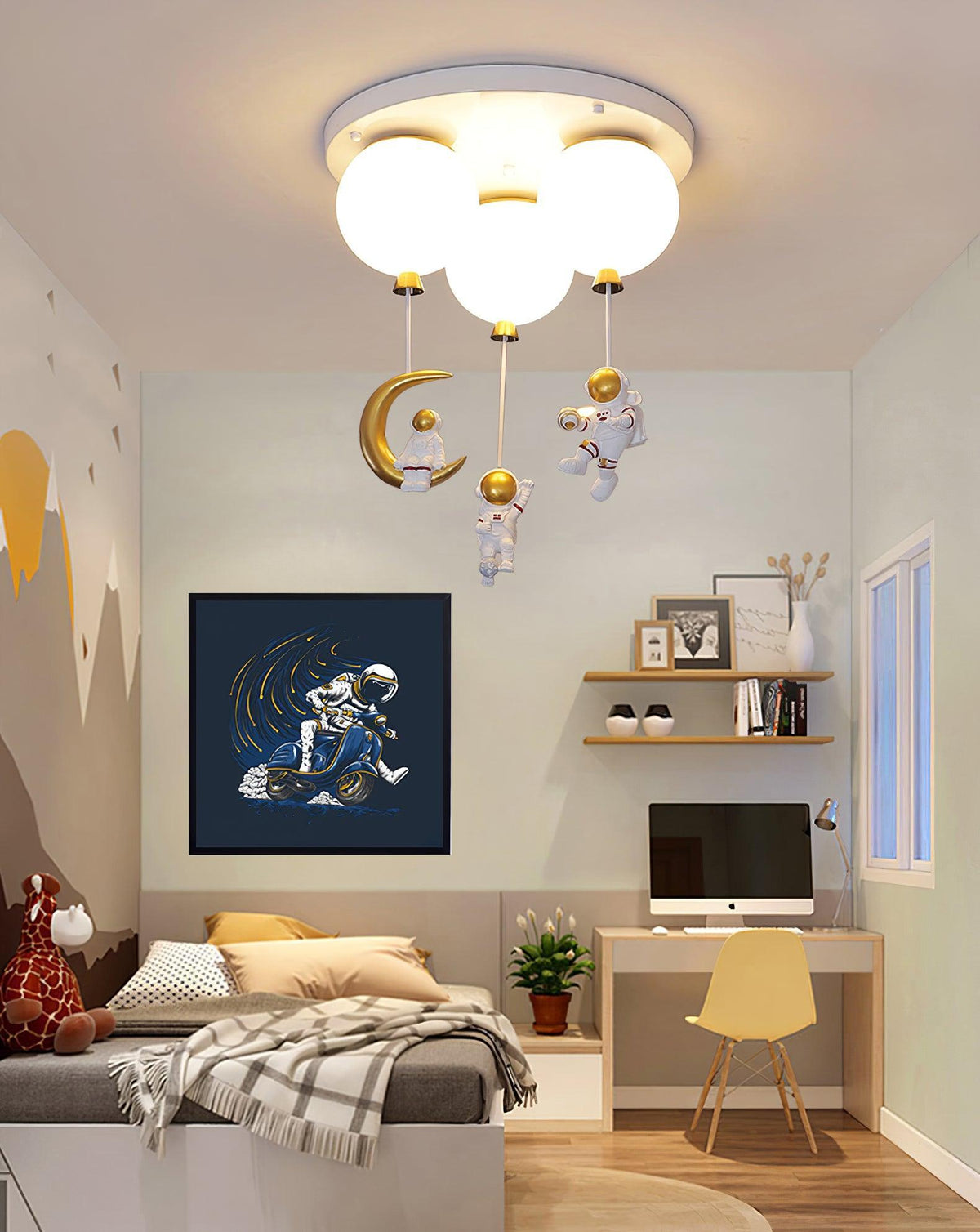 Lumanelle plafondlamp Astronaut Glossy Balloon voor kinderkamer
