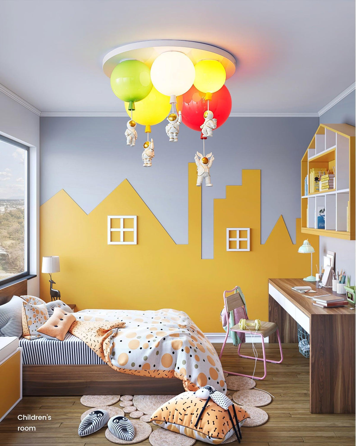 Lumanelle plafondlamp Astronaut Glossy Balloon voor kinderkamer