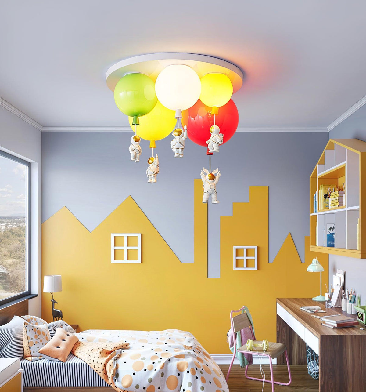 Lumanelle plafondlamp Astronaut Glossy Balloon voor kinderkamer