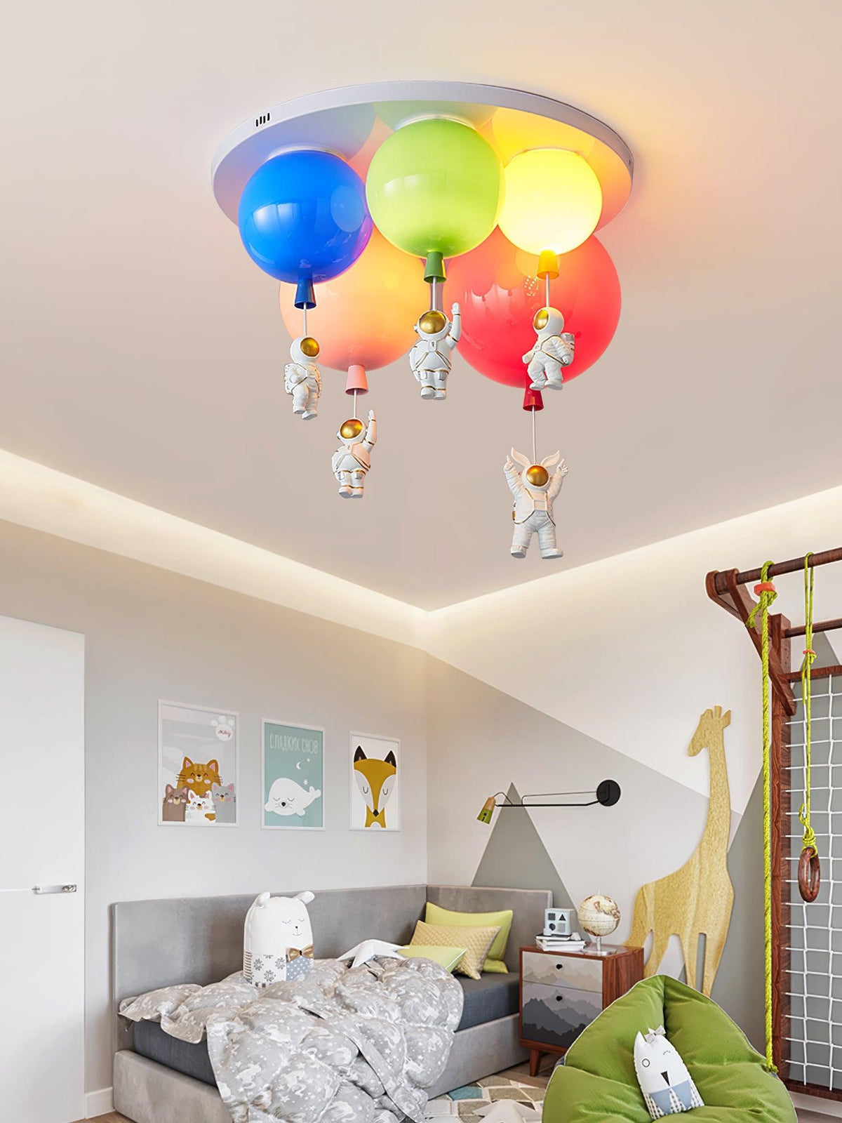Lumanelle plafondlamp Astronaut Glossy Balloon voor kinderkamer