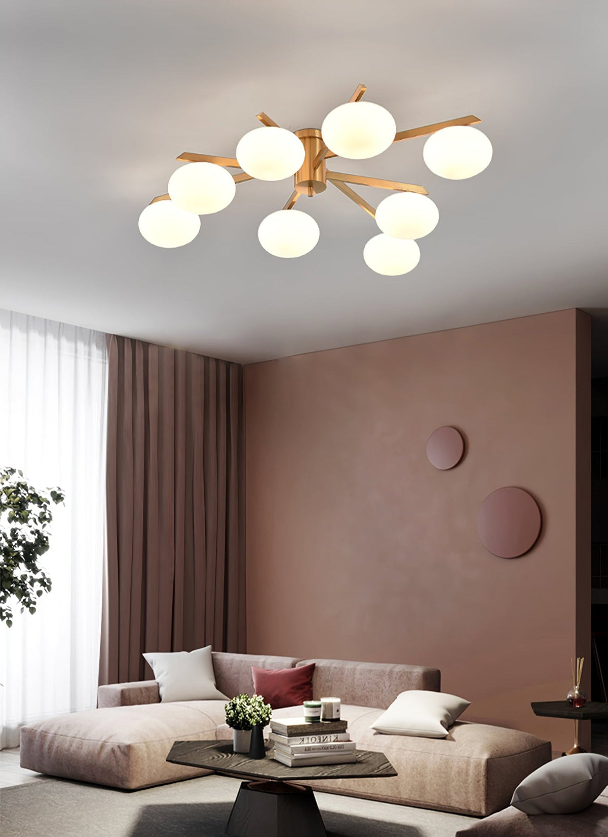 Velaraya moderne plafondlamp van glas