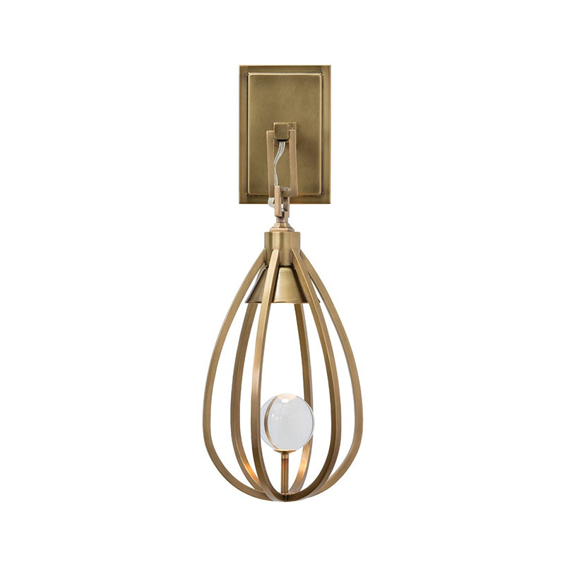 Gloruvys Moderne minimalistische messing kristallen wandlamp