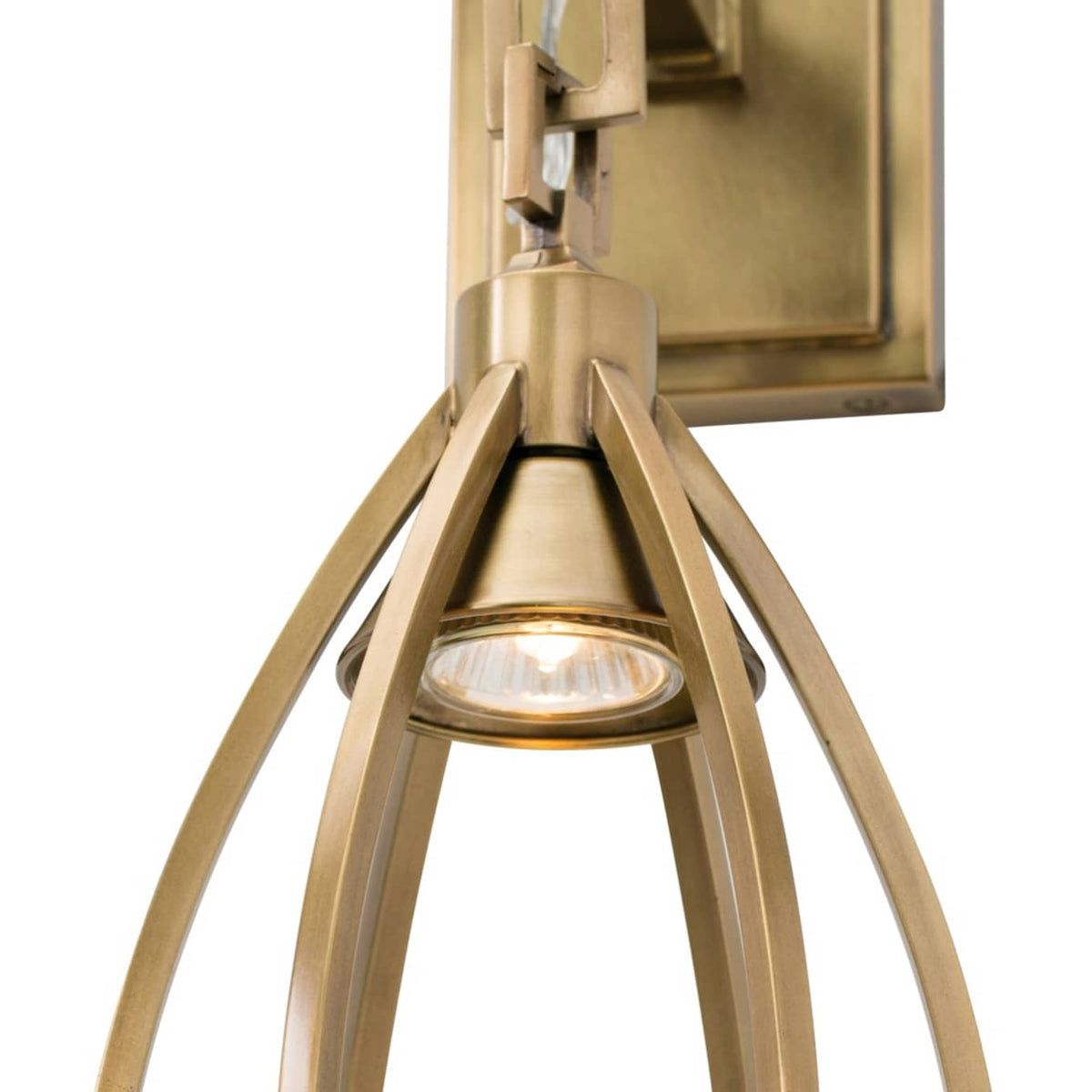 Gloruvys Moderne minimalistische messing kristallen wandlamp