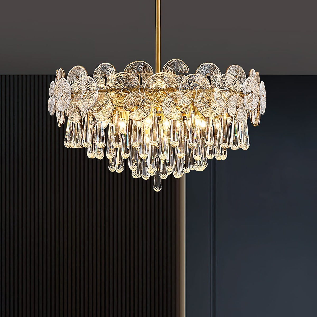 Caeluvyo Postmodern luxe elegantie Kristallen Kroonluchter