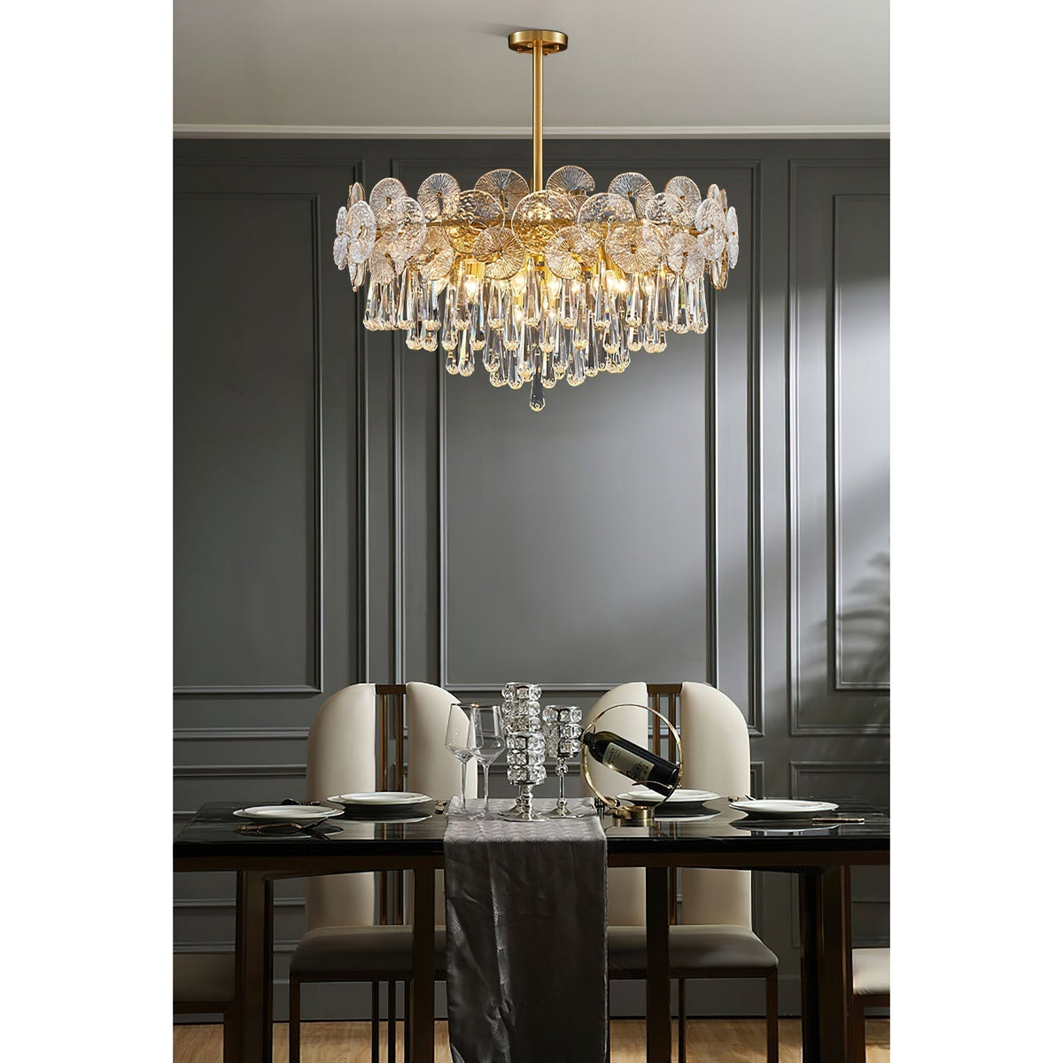 Caeluvyo Postmodern luxe elegantie Kristallen Kroonluchter