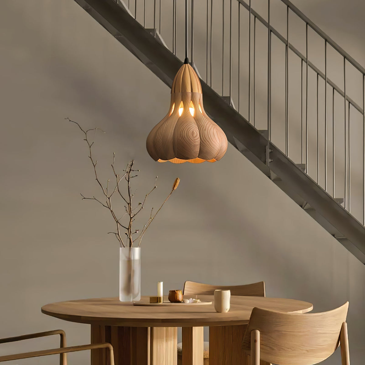 Arraeion individuele creativiteit hanglamp van hout