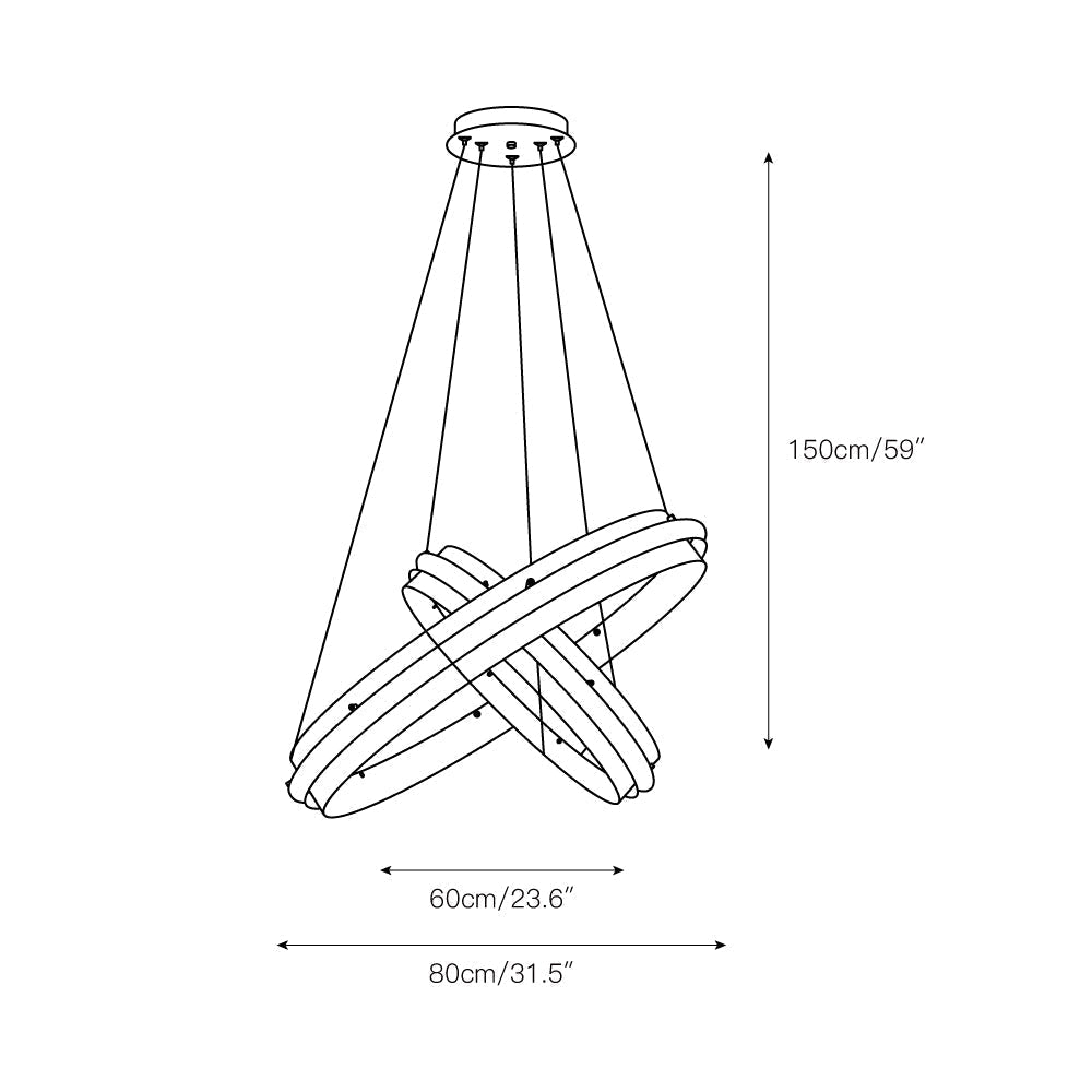 Himinuvyo moderne minimalistische kroonluchter met LED