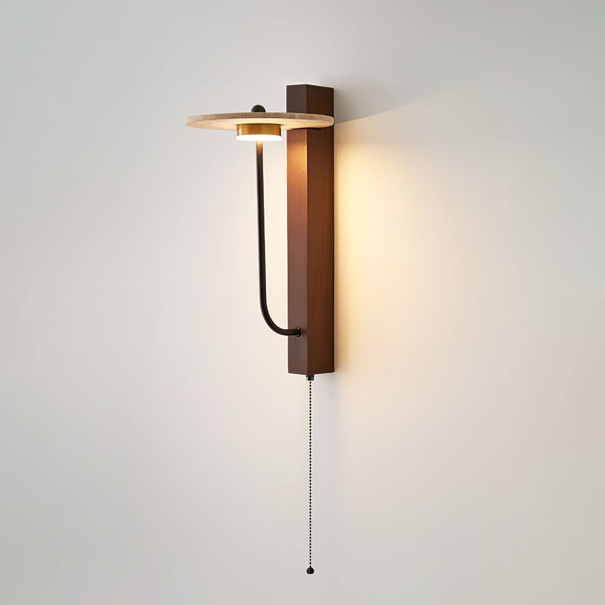 Viphayra Leverarm wandlamp travertin