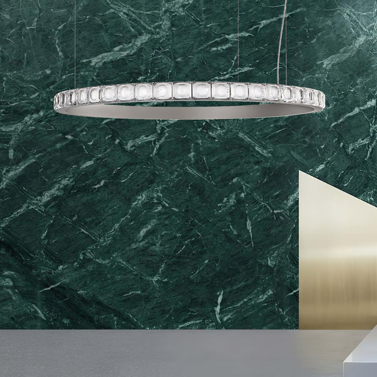 Avzorion Moderne Minimalistische Ring Kroonluchter van glas