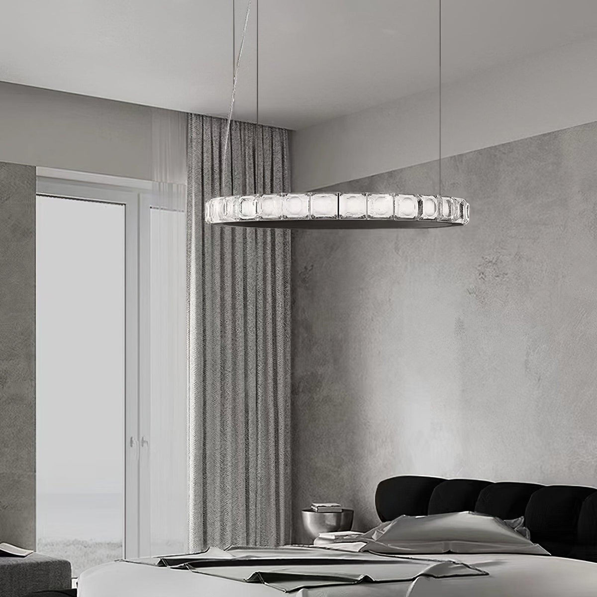 Avzorion Moderne Minimalistische Ring Kroonluchter van glas